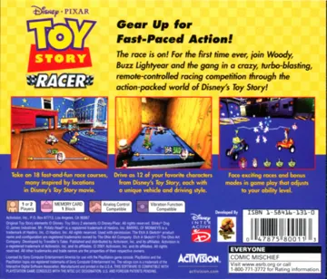 Disney-Pixar Toy Story Racer (US) box cover back